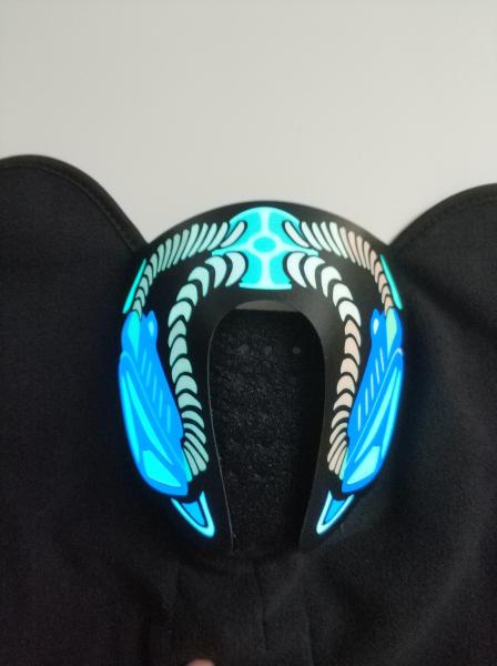 Wholesale New Hot Sale Popular Sound reactive LED mask light up cool masquerade clown EL mask for Music party  DJ mask