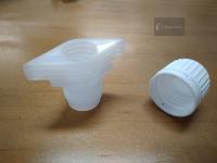 Tampão plástico do bico da torção para o malote líquido plástico que empacota, material do produto comestível