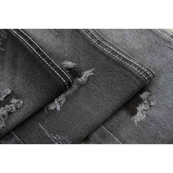 100% Cotton Black Color Denim Fabric 10 oz Jeans Fabric China Factory Manufacturing