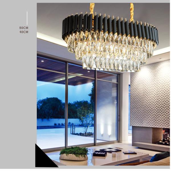 Suspension Luminaire Postmodern Crystal Gold Pendant Luxury Crystal pendant li Fixture Raindrop Manggic Gold Color Moder