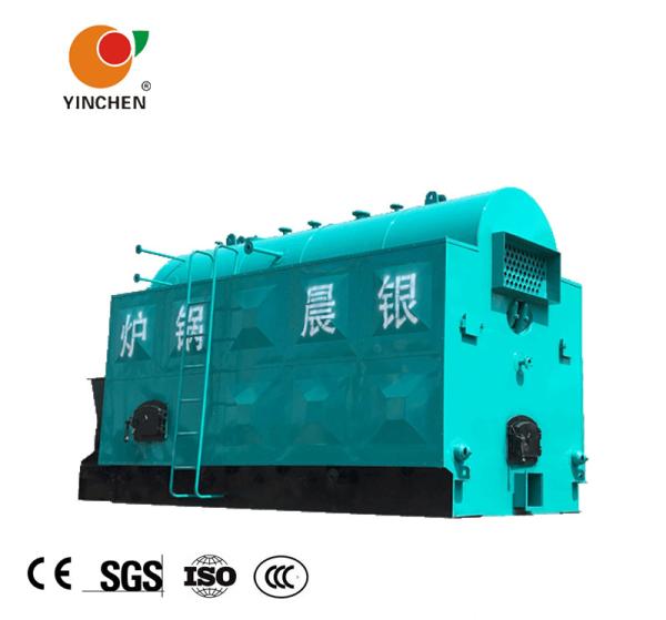 Coal Biomass Fuel Horizontal Steam Boiler Blue With Automatic Slag Machine