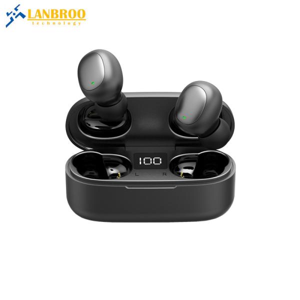 High Quality Wireless Stereo TWS Bluetooth Earphone with LED Screen Digital Display Charging Case Best Seller Earbuds