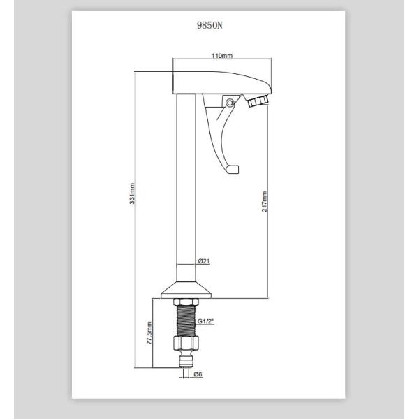 Commercial Restaurant 51mm Bar Sink Faucet