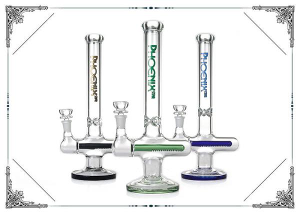 Cross Style Bong With Inline Pecolator Glass Smoking Water Pipe Bongs Heady Glass Hookah