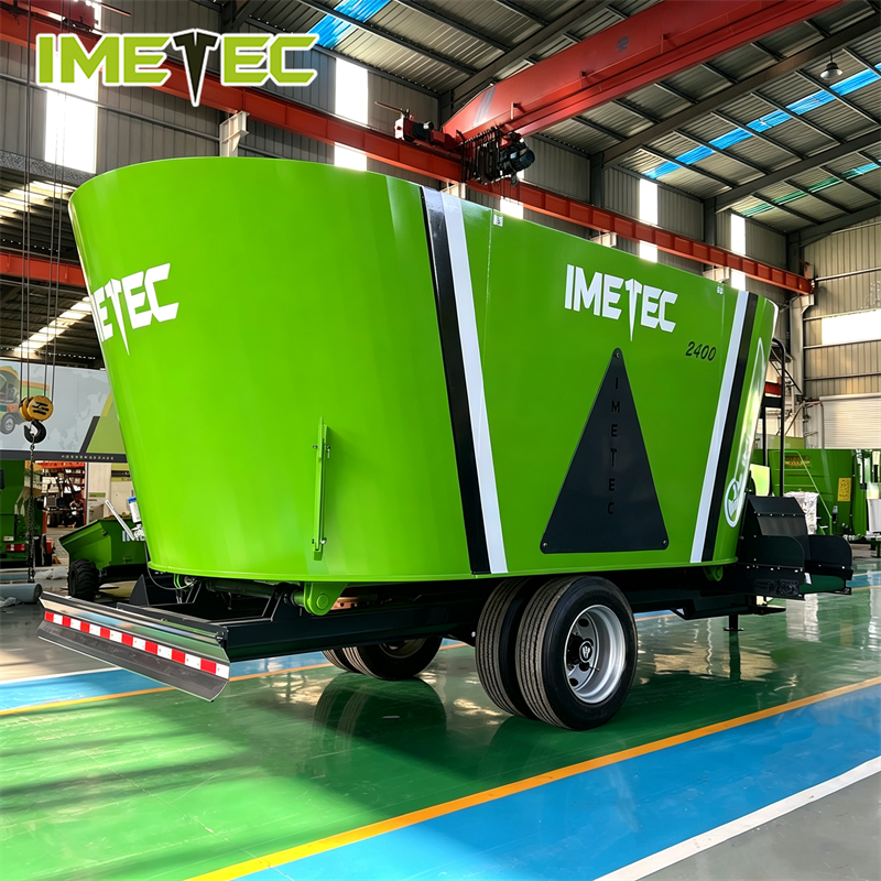 Livestock Feeding Stationary TMR Mixer Wagon Machine Controllable