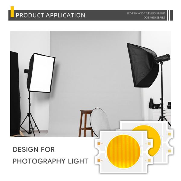 100W 200W 300W 4055 Bi Color High Power COB LED Chip 42-75V 2700K 5600K 6500K CRI 95 IF 2.7A Ra90 Ra95