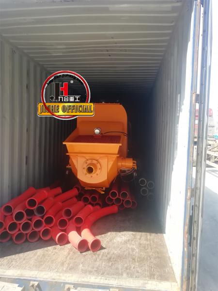 China JIUHE Fábrica Diesel de alta eficiência 40m3/H Máquina de bomba de concreto Estacionária Bomba de concreto DHBT40-13-85
