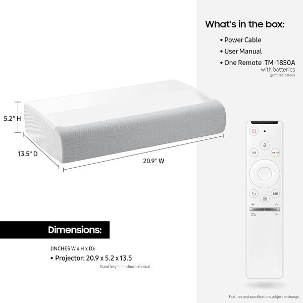HOME Ultra Short Throw Laser Projectors Smart 4k Short Throw Projectors For Samsung
