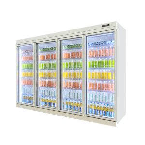 Commercial Beverage Cooler With Fan Cooling For Supermarket Display