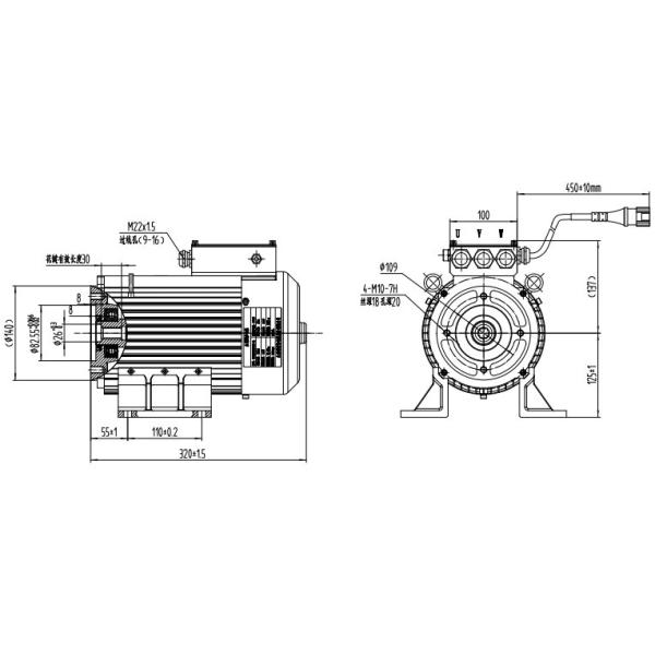 Stable and Reliable 16kW PMSM for Electric forklift oil pump motor