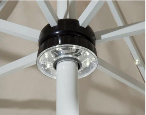 Parasóis solares do guarda-chuva 1.5M Garden Sun Shades do pátio do dossel da luz do diodo emissor de luz