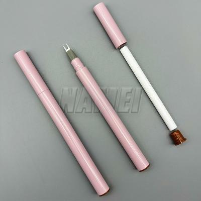 Private Label 2-tip Eyebrow Pen Custom Tube Brow Collection Sculpt Pomade Brow Pencil Container