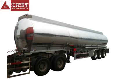 ADR Standard Fuel Tank Trailer Polished 4 Seamless Steel Tube Air Bag Suspension