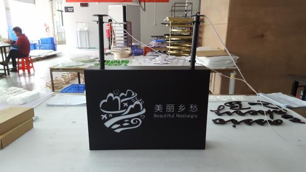 White 8000K Wall Mounted Light Box , 3D Lightbox Signage 2300*420*120mm
