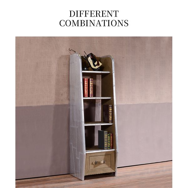 Nidea #8007 Handmade Aluminum Rivets Cover Aviator Vintage Industrial Customized Color Durable Multifunction Bookcase Home Office Hotel