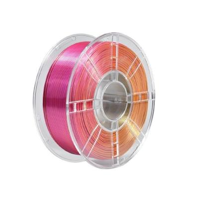 Tri-Color Red Gold Purple 3D Filament Silk Toughness Enhanced PLA Plus Silk