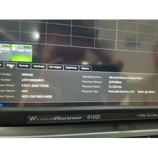 WAVERUNNER 610ZI LeCroy Digital Oscilloscope 4 Channel 20 GHz 80 GS/S Multi Purpose