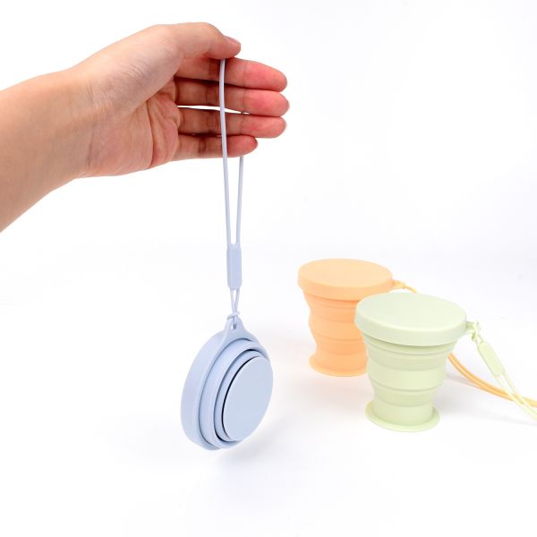 Wholesale Silicone Travel Folding Cups | Food Grade Portable Foldable Cup OEM ODM Factory