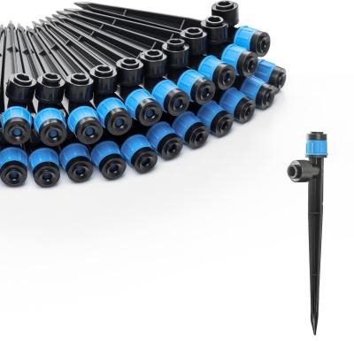 Adjustable Water Flow Drip Emitters For 1/4 Inch Tubing Easy Connect Design Watering System Drippers