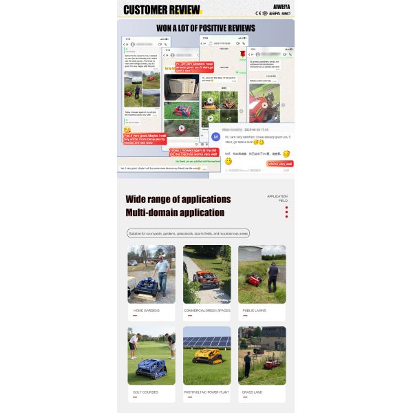 RC Lawn Mower Field Weed Cleaning All-Terrain RC Lawn Mower Mountain Wasteland Clearing Strong Climbing Weedy Terrain