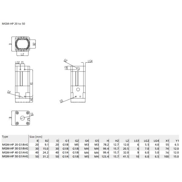 Gripper G1/4 IG G1/8 IG алюминиевой раковины пневматический магнитный