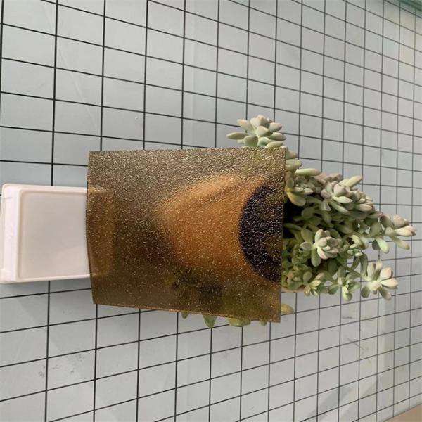 Material de construção decorativo vidro com padrão de bronze de 4 mm-6 mm para decoração de interiores