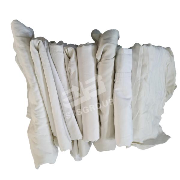 Nenhum limpador de empacotamento Rags do algodão 25Kg do botão 35cm