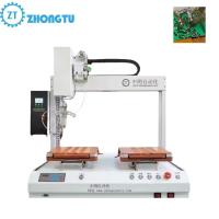 Hot Pressing Bar Single Platform Desktop Robot 4 Axis Pcb Automatic Soldering Machine with AC 220V 50Hz Power Supply