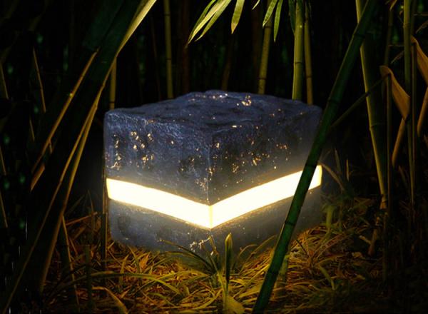 LED Stone lamp middle line luminous courtyard lawn lamp resin landscape lamp park scenic spot lighting