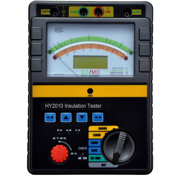 insulation resistance tester megger 500v 1000v 2500v 5000v HY2010