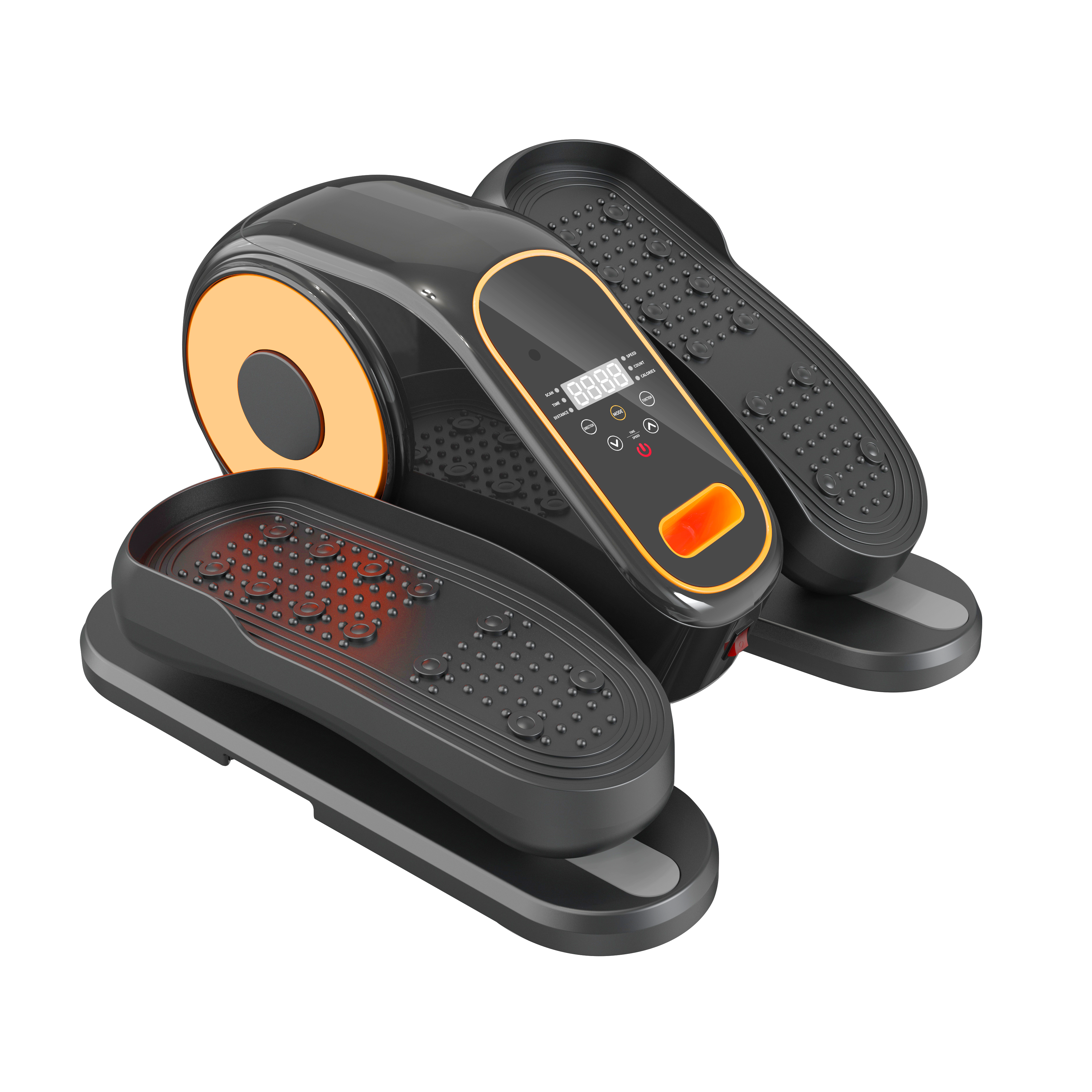 2 in 1 Under Desk Elliptical Machine Seated Leg Exerciser with Remote