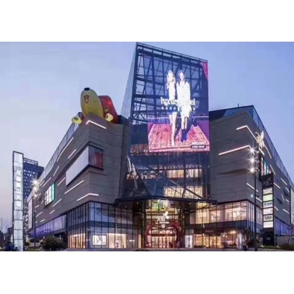 95 Transparent Glass LED Display Dustproof For Window