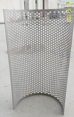 Stainless Steel 304 	Starch Filtration Screen Rasper Hammer Mill Screen/round hole galvanized perforated metal sheet
