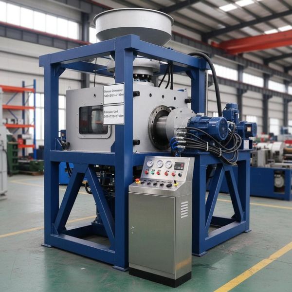 3500 Kg Rubber Extruder Overall Dimension 1400×2450×3700 3400x1100x1100mm Heavy Duty Machine for Rubber Material Extrusion