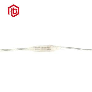 2ピン番号 ブラック/透明 IP65 格付け低電圧防水接続器 PVCケーブル