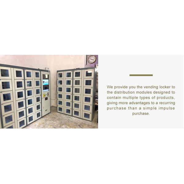 Cooling locker flower vending machine for sale adjustable temperature micron smart vending with touch screen