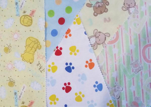 SGS 100% Cotton Flannel Printed Fabric Flannel Pajamas Fabric 200g/m2