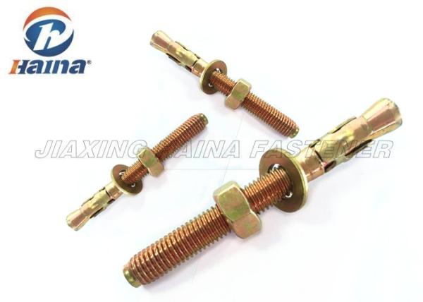 Round Head Dia M6 - M20 Standard Carbon Steel Wedge Anchor Bolts