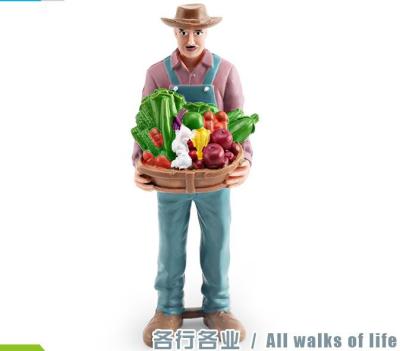 Pessoas no Trabalho Modelo Brinquedo Figurino Agricultor Figurino Profissionais Figurino Carreira Figurino Brinquedos Para Meninos Meninas Crianças