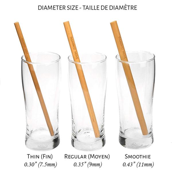 Durable Disposable Bamboo Straws Straw Healthy Natural Straw Coffee Cold Drinking