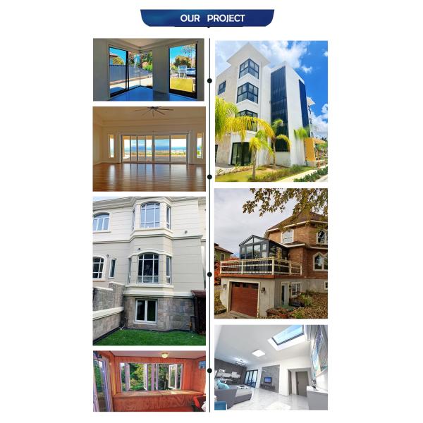 Energy Saving Waterproof Aluminum Sliding Window with Security Stays and Grille Design