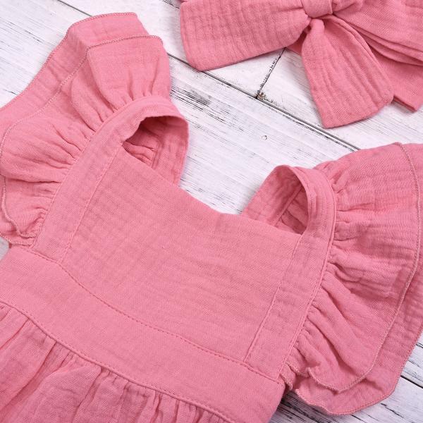 Children'S Outfit Sets Infant Cotton Solid Color Romper Baby Jumpsuit