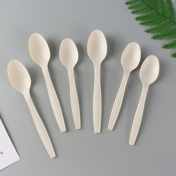 Ecofriendly PLA Disposable Tableware Fork Spoon And Knife Set Compostable Cutlery