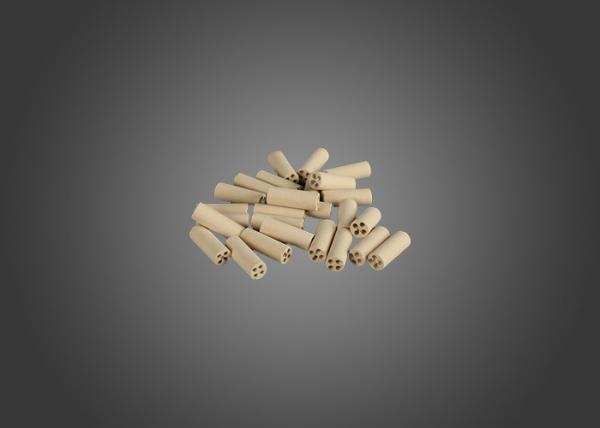 Four Hole Ceramic Insulator Tube , Both Ends Open Magnesium Alloy Tube