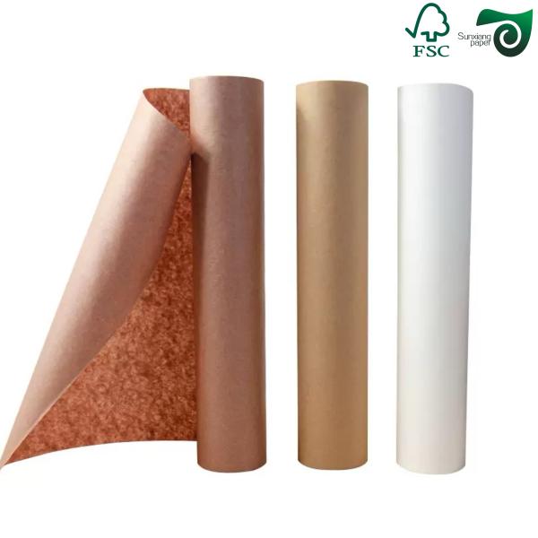FSC 56gm papier d'emballage brun imperméable à l'eau non blanchi pour sacs de protection de mangue 70cm 100cm