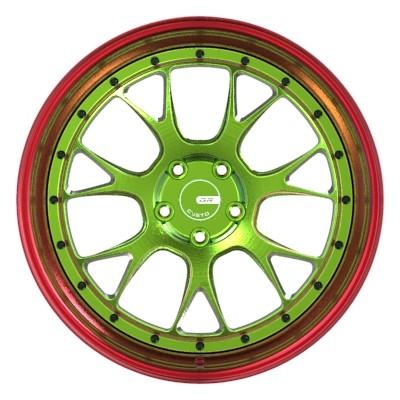 Rodas forjadas de duas partes de bronze lustradas ET35 5x114.3 19 polegadas
