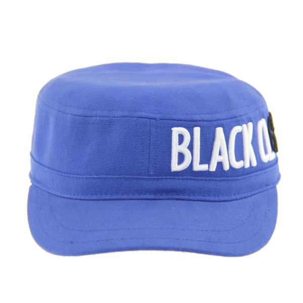 SGS Blue Canvas Military Cap Embroidery Casual Embroidered Military Caps OEM Printing