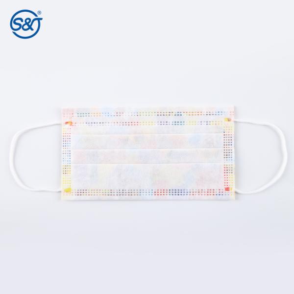 S&J Protective Disposable Printed Face Mask Custom Print Ear Loop Daily Use Kids and Adult Size Print Face Mask