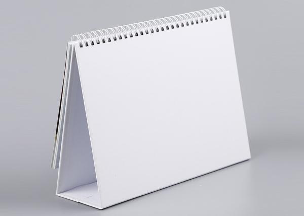 Metal branco Y de calendário de mesa do escritório do triângulo - O que liga com suporte da pena