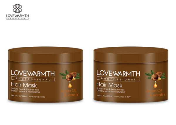 Máscara livre do cabelo do óleo do argão do Paraben, profundamente máscara do cabelo do reparo da queratina do reparo